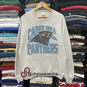 Vintage Carolina Panthers Football Sweatshirt, NFL Carolina Panthers Shirt Tee